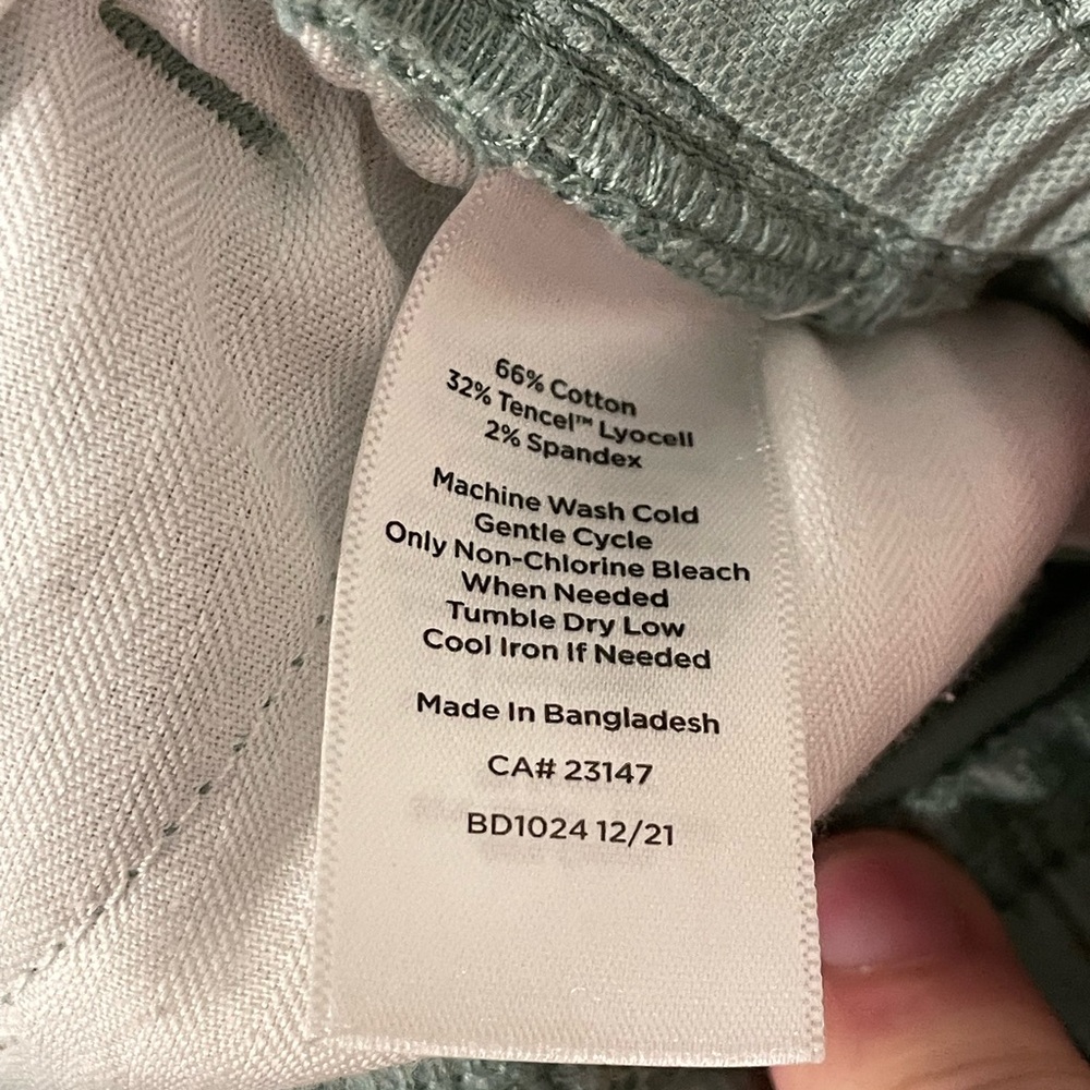 Talbots Sage Green Drawstring Cuff Pullon Pants S… - image 4